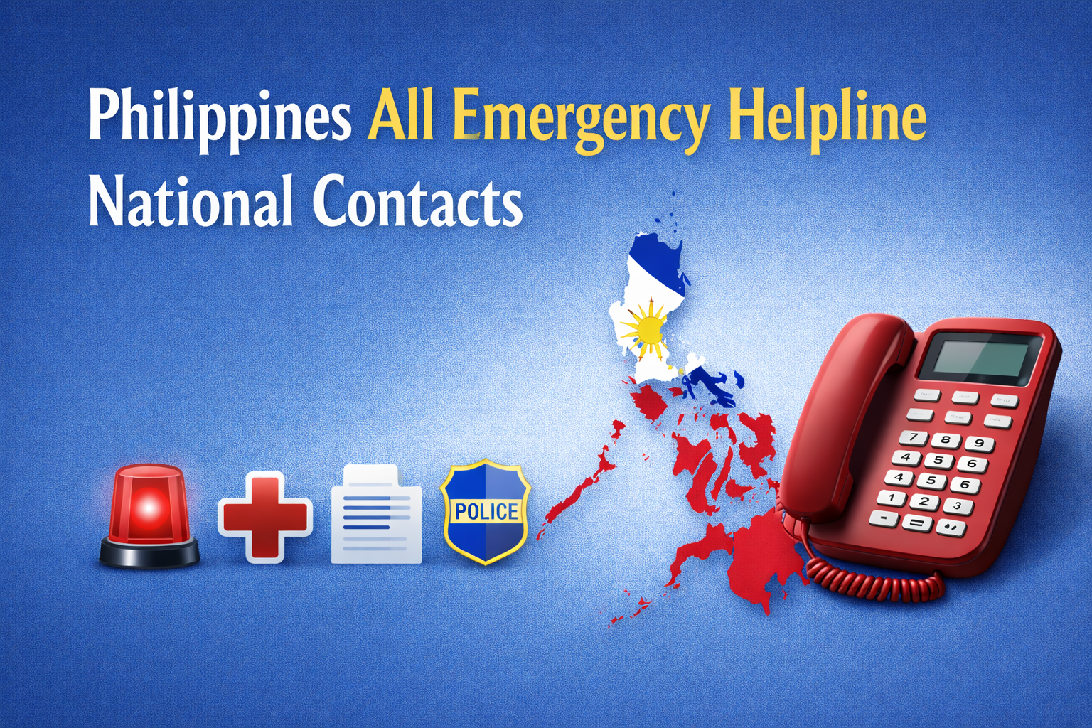 Philippines All Emergency Helpline Numbers List: National Contacts