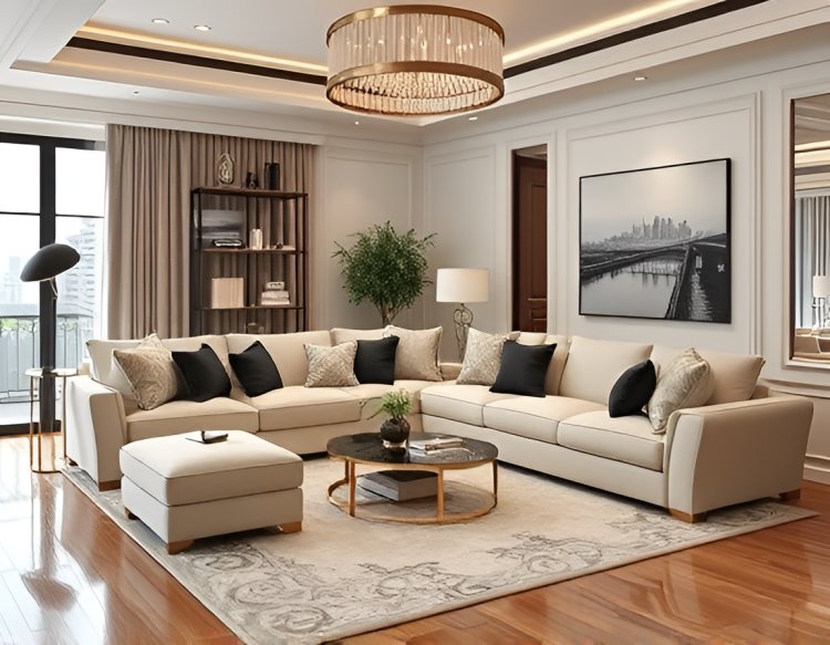 Glamorous L Shape Sofas for High-End Living Room Decor