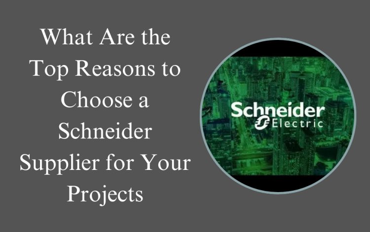 What Are the Top Reasons to Choose a Schneider Supplier for Your Projects